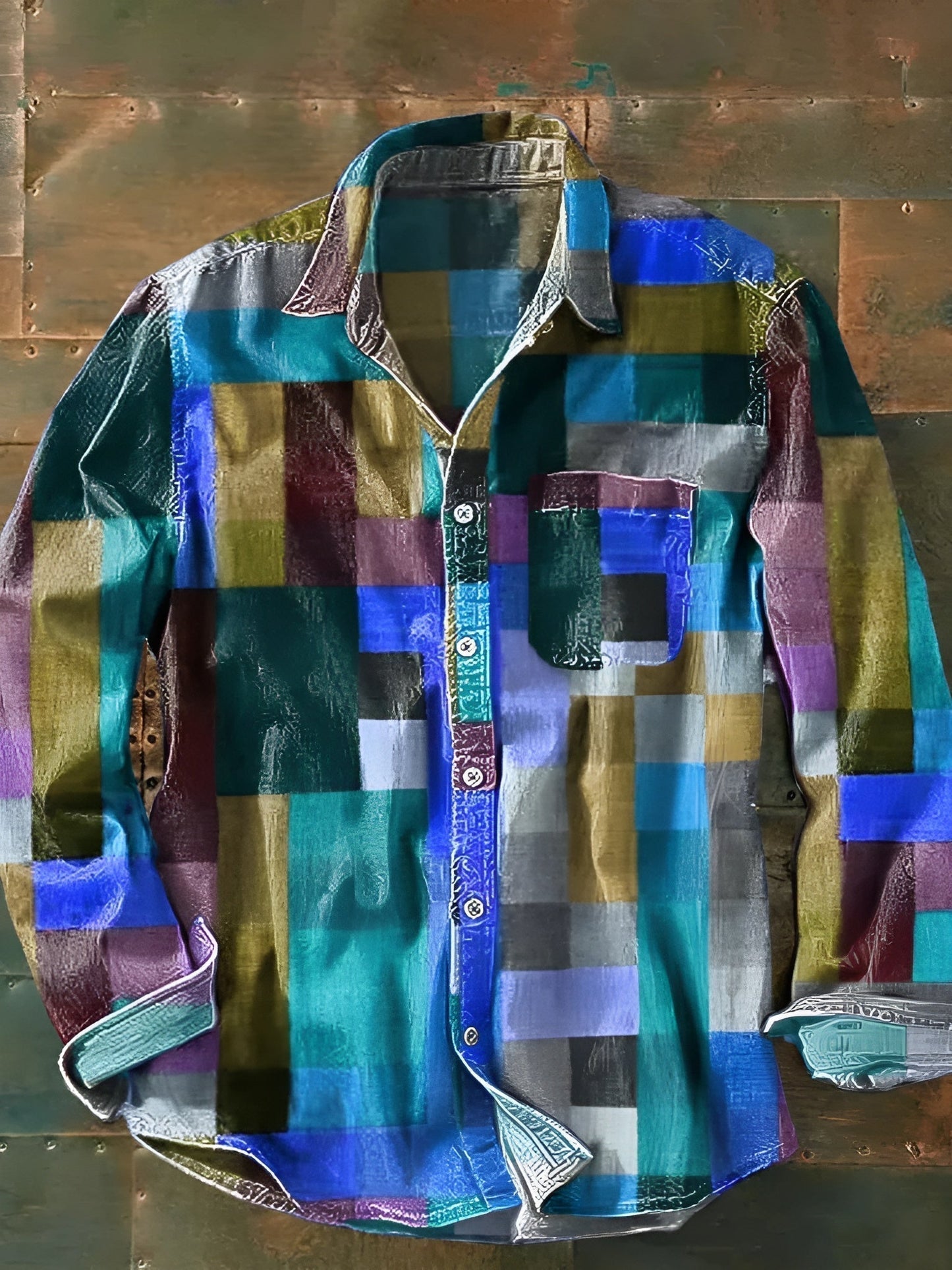 Billy | Premium Patchwork Shirt – Unique Style and Comfortable Fit