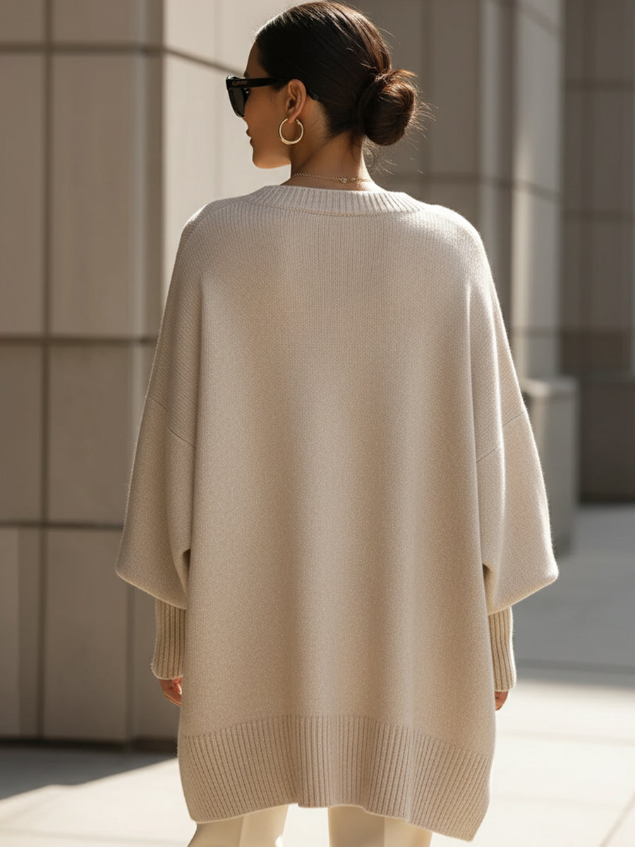 Mona | Cozy Oversized Knit Poncho Sweater
