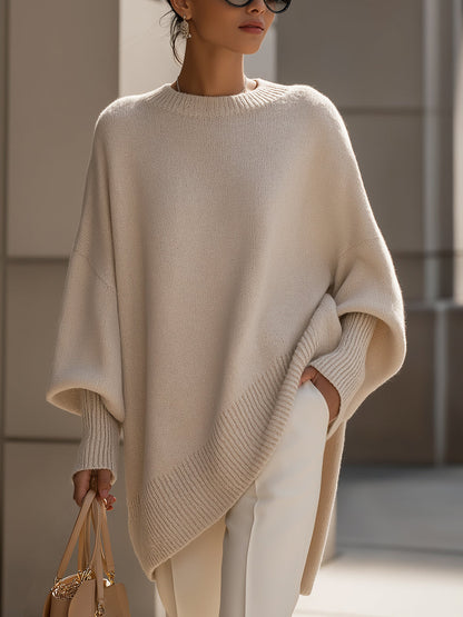 Mona | Cozy Oversized Knit Poncho Sweater