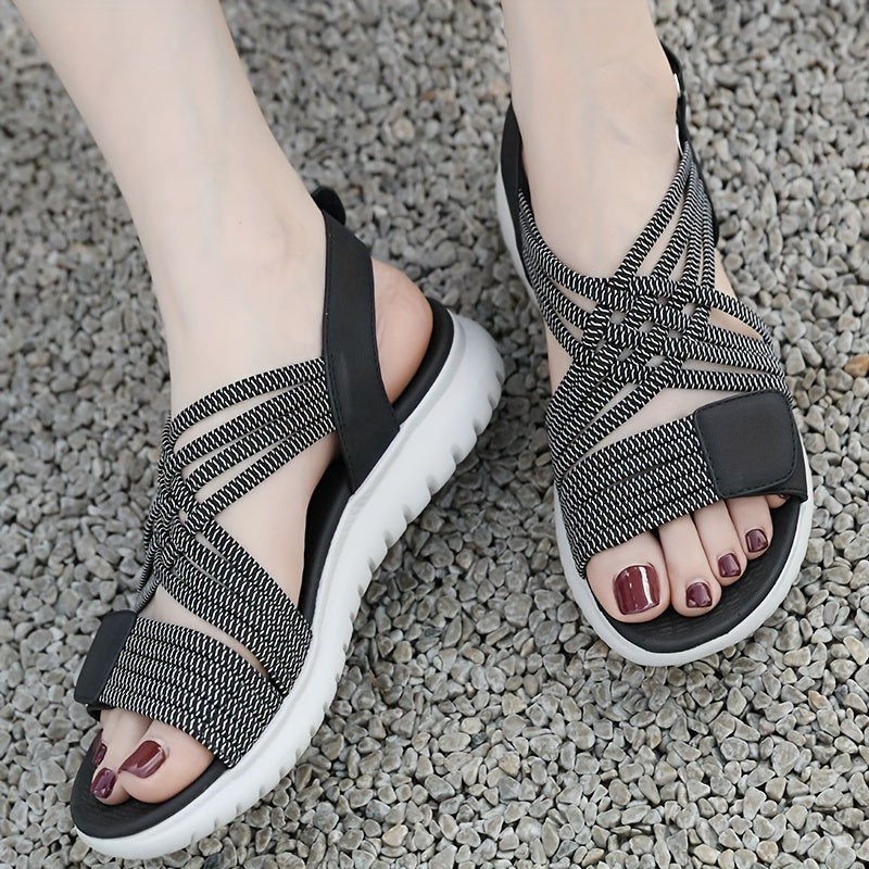 Soline | Sporty-Elegant Sandals with High Sole