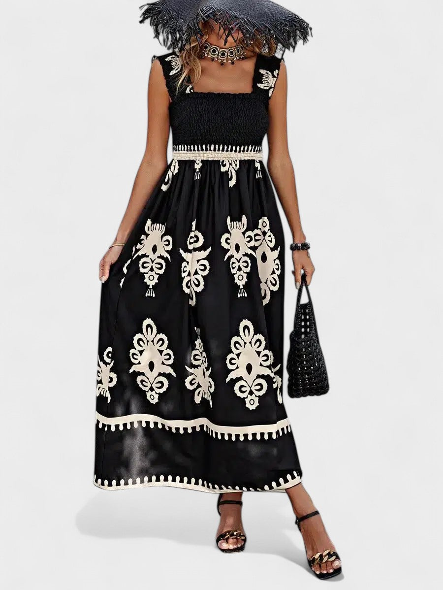Liora | Maxi Dress with Smocked Bodice