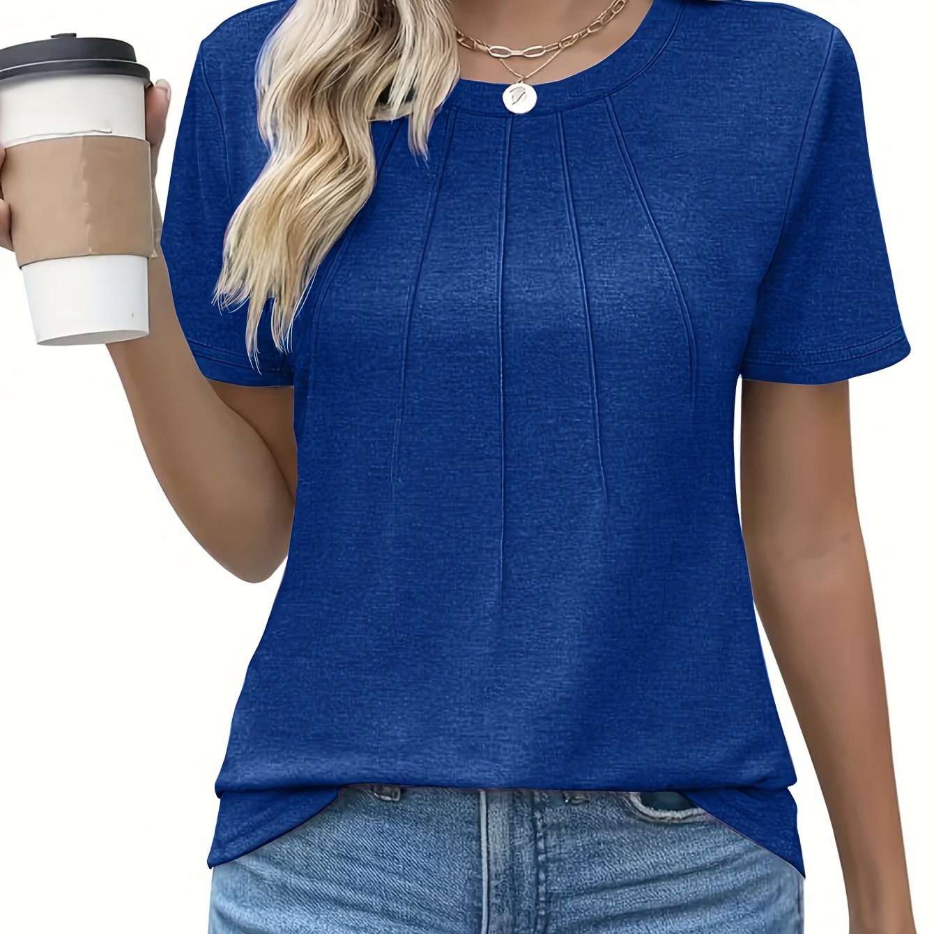 Seraphina | Effortless Pleated Comfort Tee