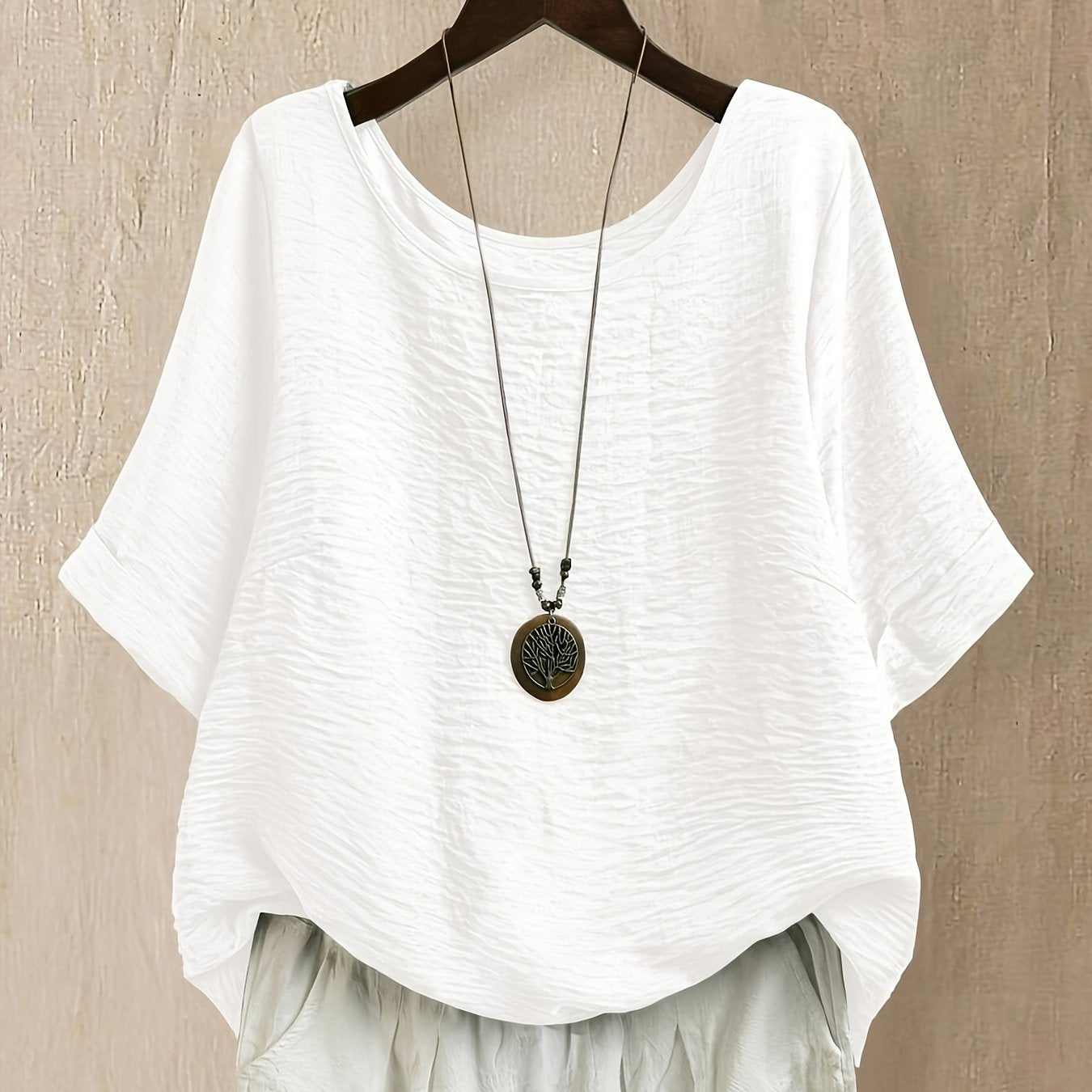 Elara™ | Effortless Oversized Comfort Blouse