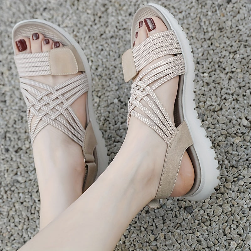 Soline | Sporty-Elegant Sandals with High Sole