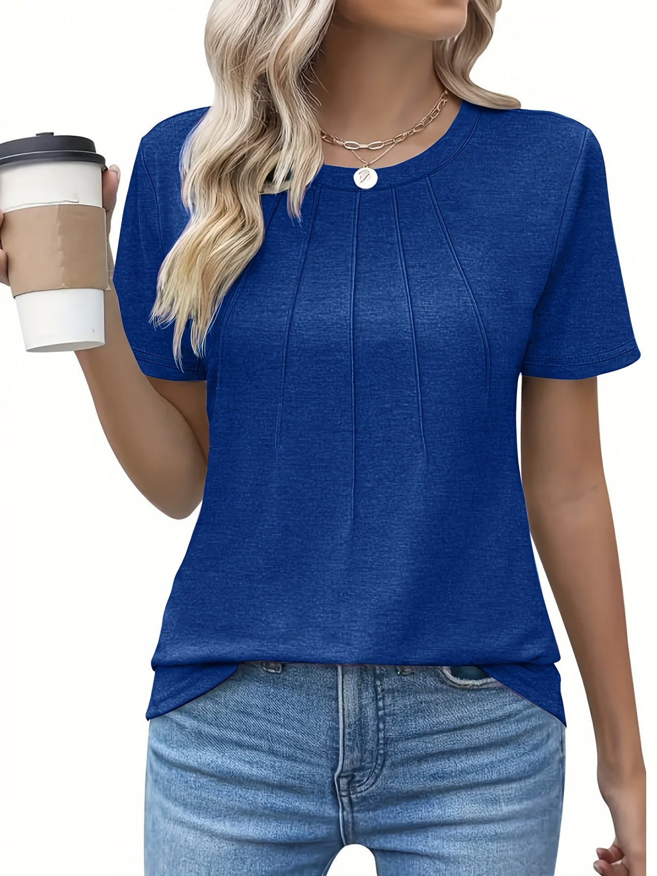 Seraphina | Effortless Pleated Comfort Tee