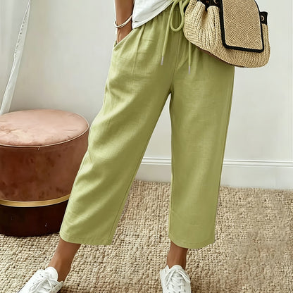 Sienna™ | Airy Drawstring Cropped Pants