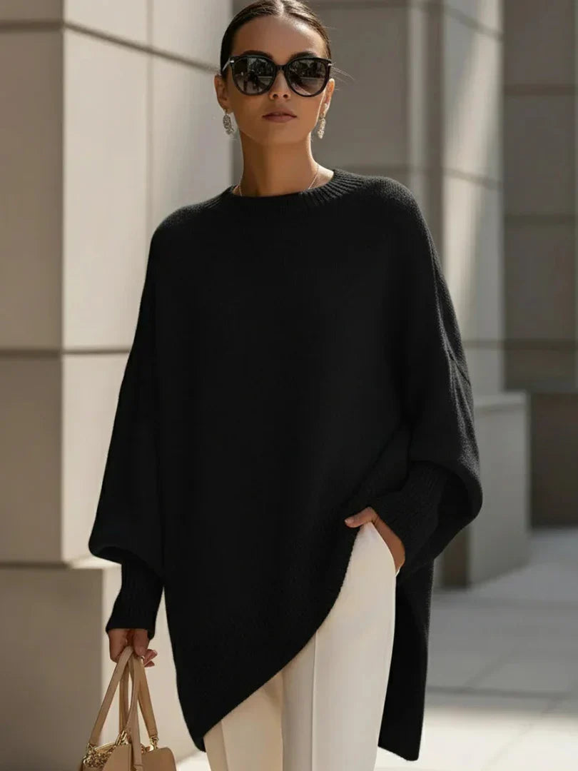 Mona | Cozy Oversized Knit Poncho Sweater