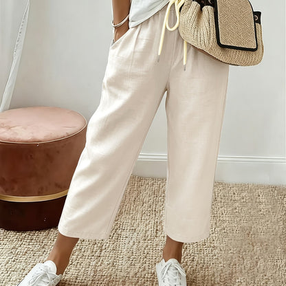 Sienna™ | Airy Drawstring Cropped Pants