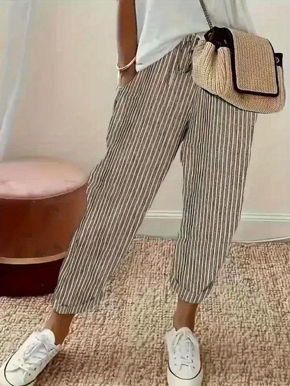 Sienna | Coastal Stripe Comfort Pants