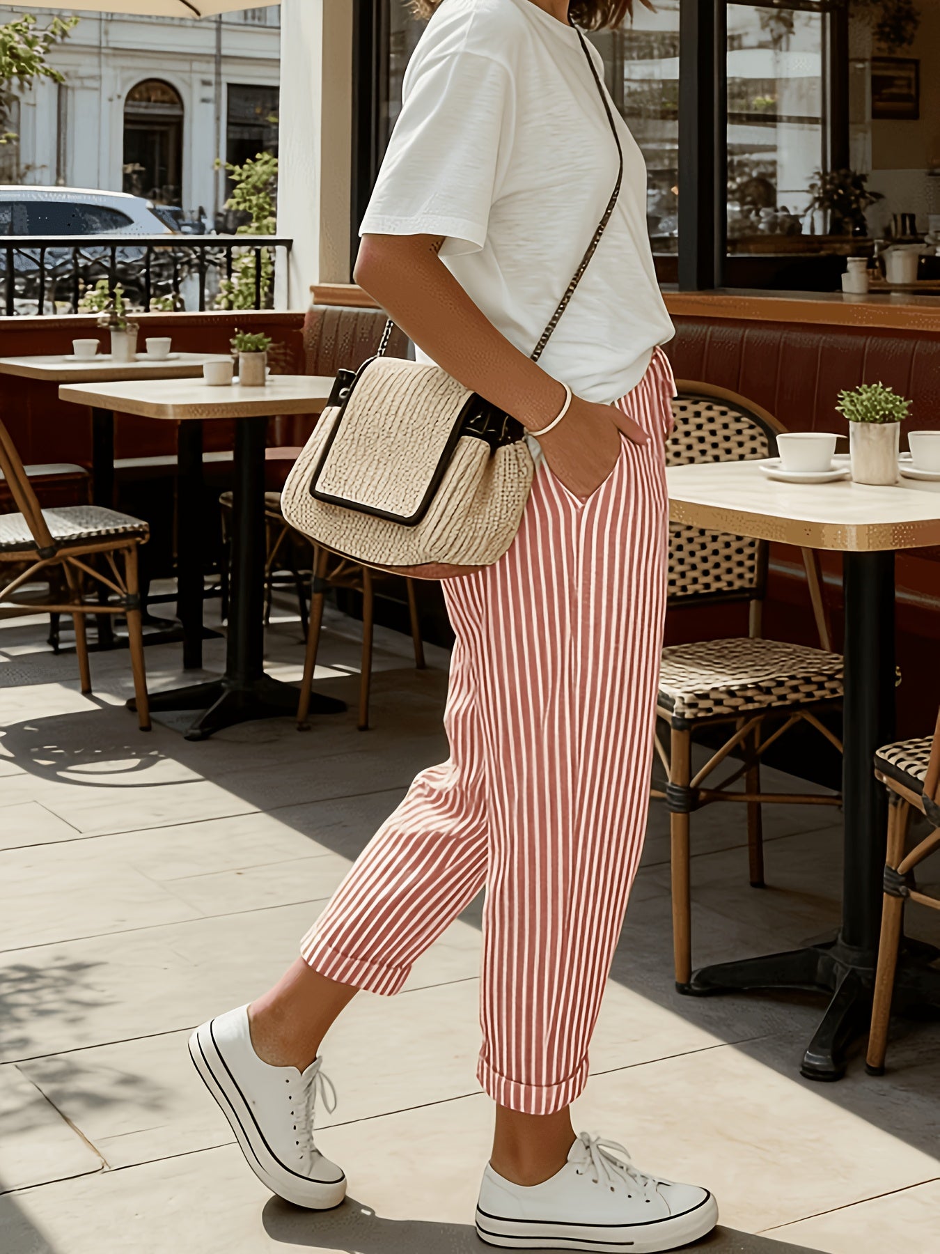 Sienna | Coastal Stripe Comfort Pants