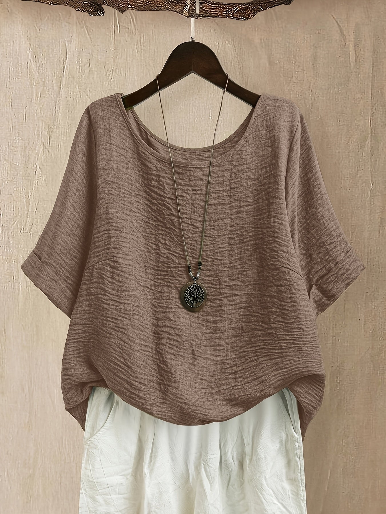 Elara™ | Effortless Oversized Comfort Blouse