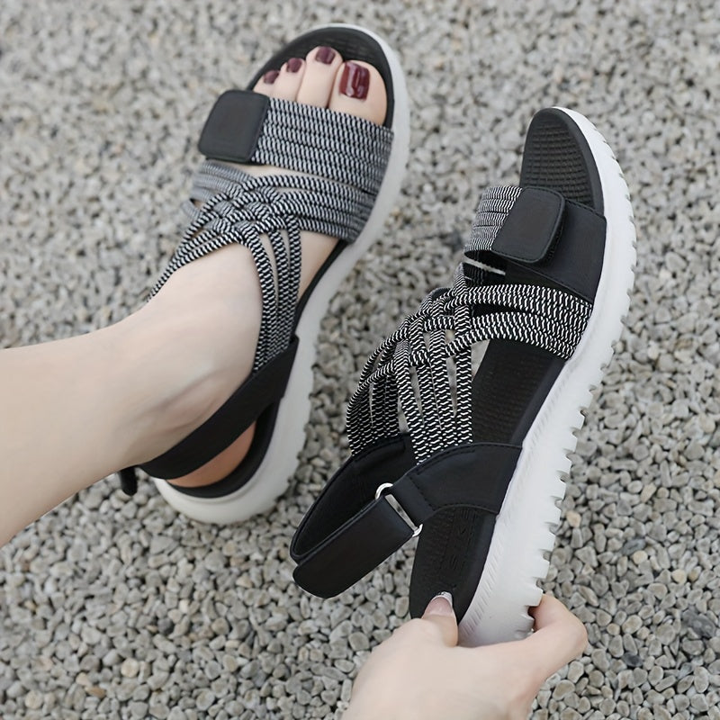 Soline | Sporty-Elegant Sandals with High Sole