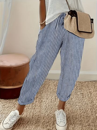 Sienna | Coastal Stripe Comfort Pants