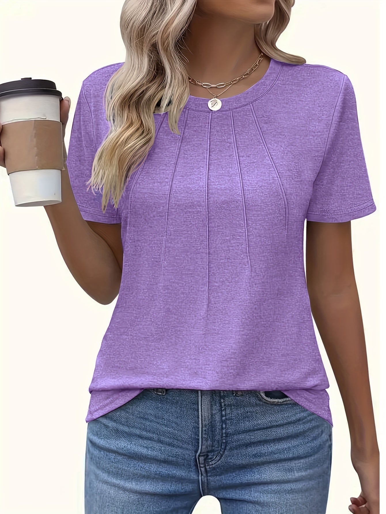 Seraphina | Effortless Pleated Comfort Tee