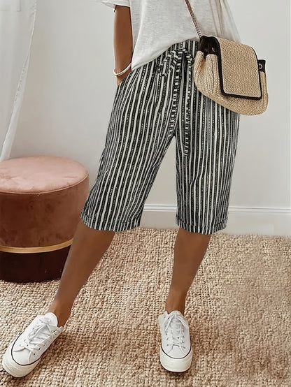 Avery™ | Coastal Stripe Capri Pants