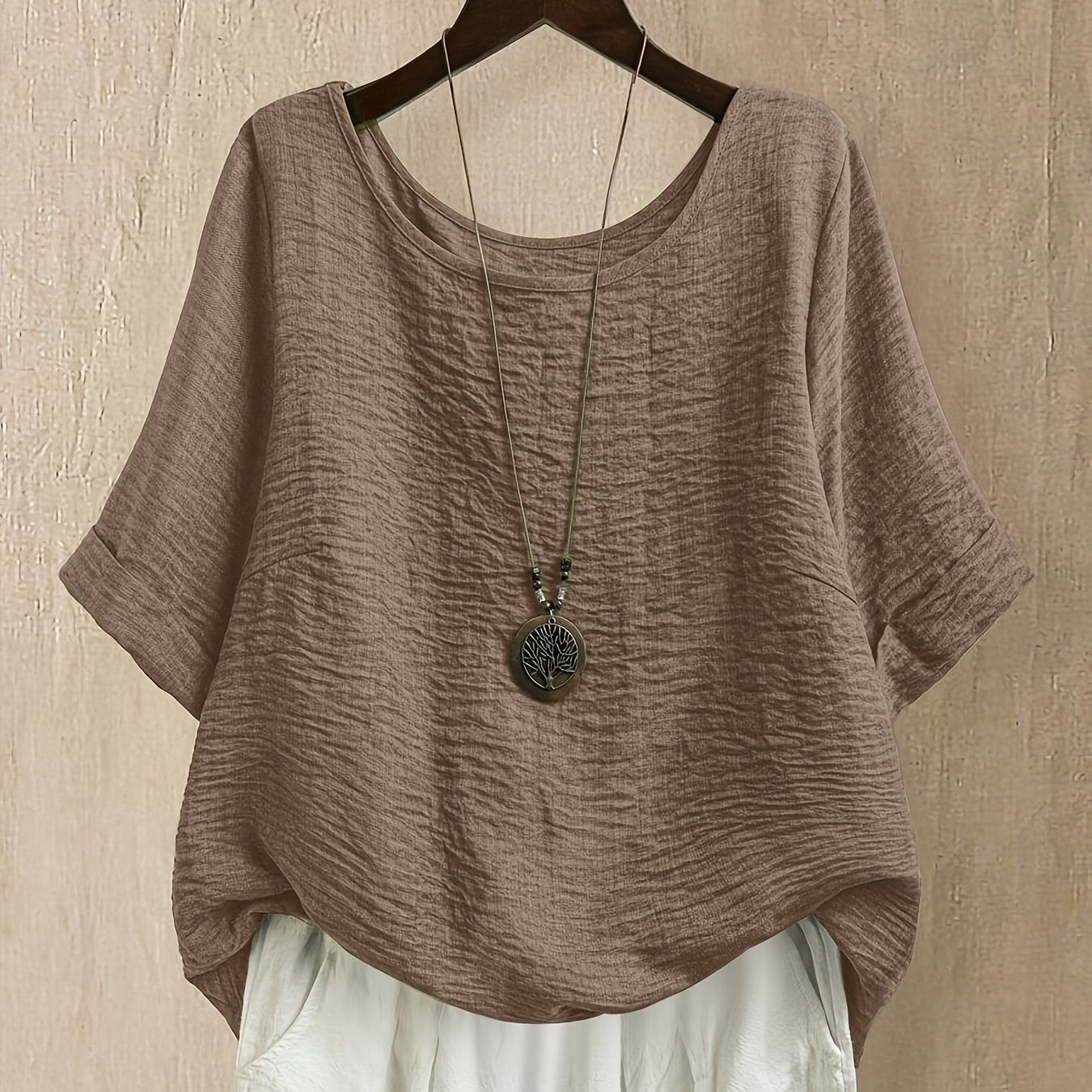 Elara™ | Effortless Oversized Comfort Blouse