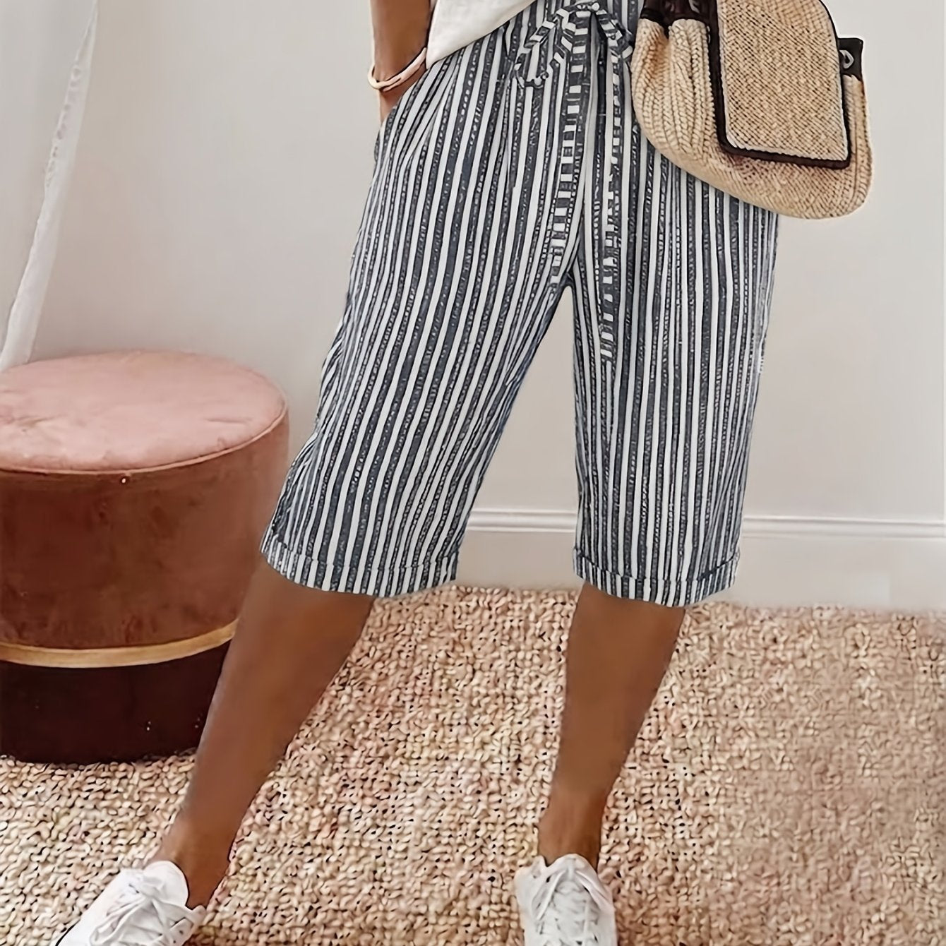 Avery™ | Coastal Stripe Capri Pants
