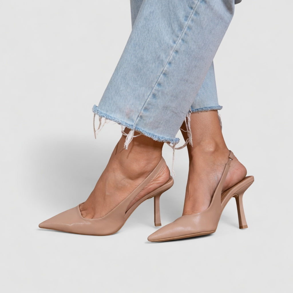 Élizabeth™ — Slingback pump stiletto heel Parisian elegance