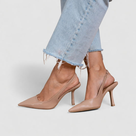 Élizabeth™ — Slingback pump stiletto heel Parisian elegance