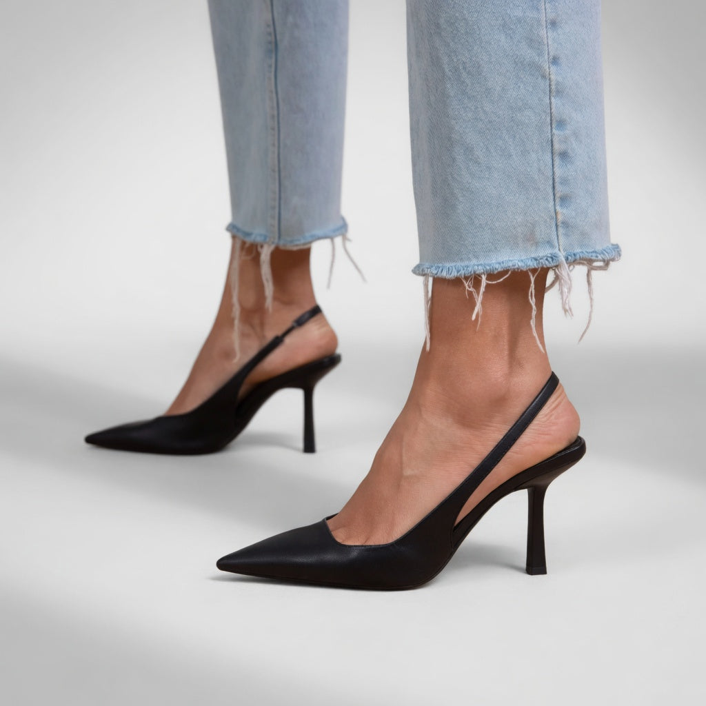 Élizabeth™ — Slingback pump stiletto heel Parisian elegance