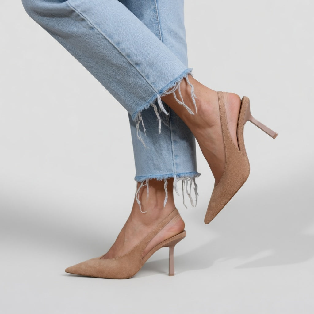 Élizabeth™ — Slingback pump stiletto heel Parisian elegance