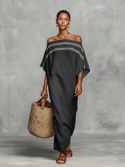 Minimalist Linen Maxi Dress