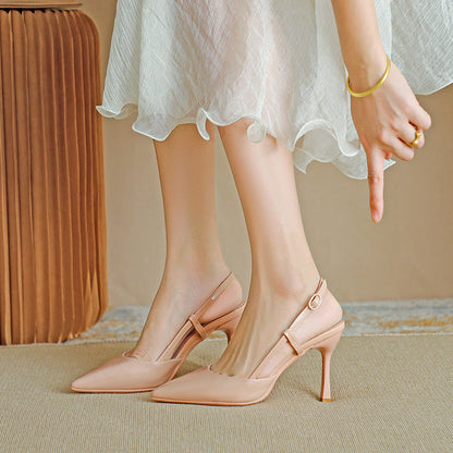 ZURI™ - Elegant Pointed Toe Adjustable Strap Stiletto