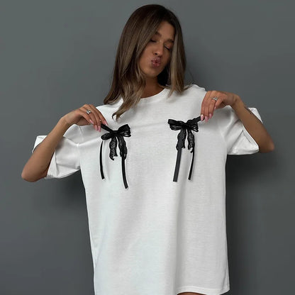 TALIE™ – Cute & Comfy Bow Tee