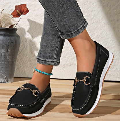 Elodie - Flat Buckle Loafers