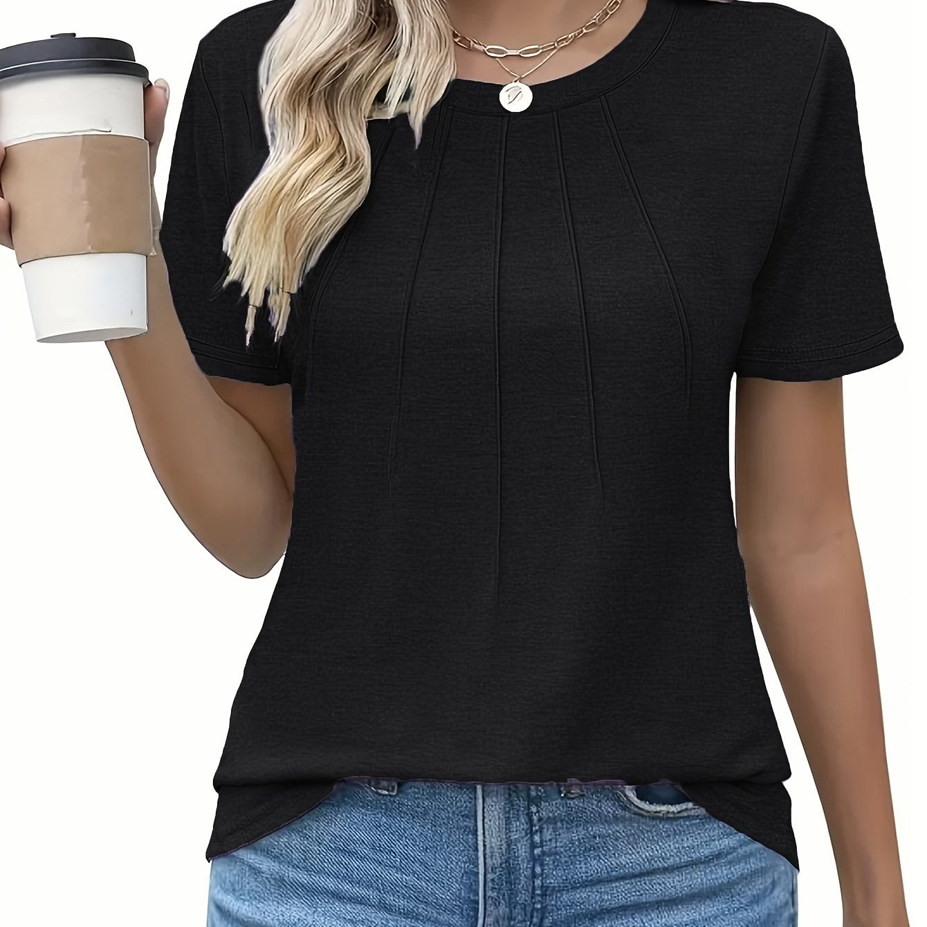 Seraphina | Effortless Pleated Comfort Tee