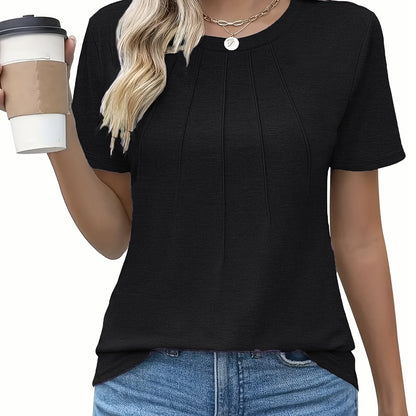 Seraphina | Effortless Pleated Comfort Tee