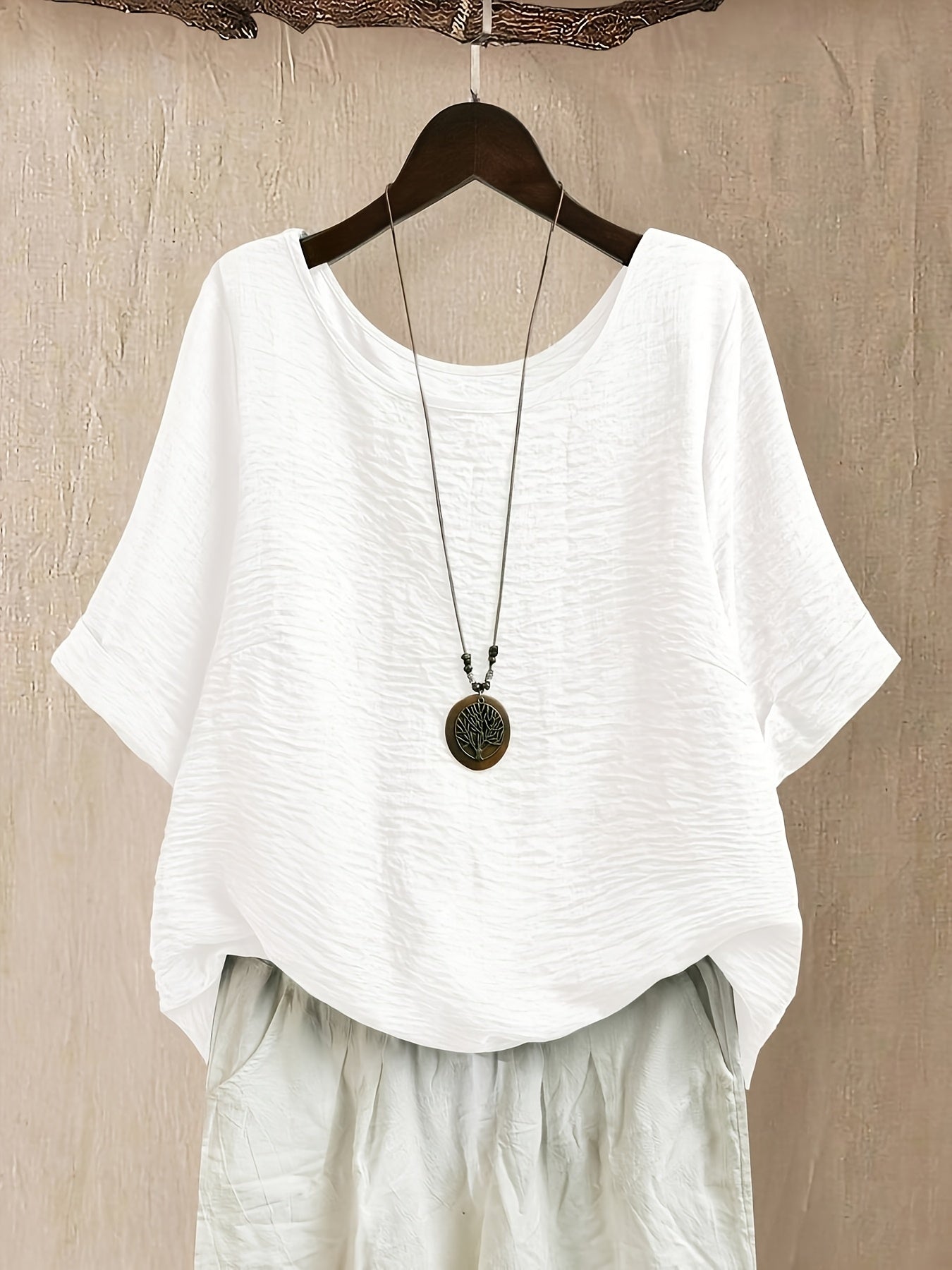 Elara™ | Effortless Oversized Comfort Blouse
