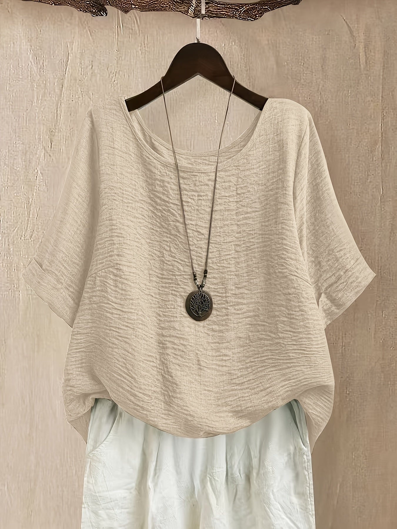 Elara™ | Effortless Oversized Comfort Blouse