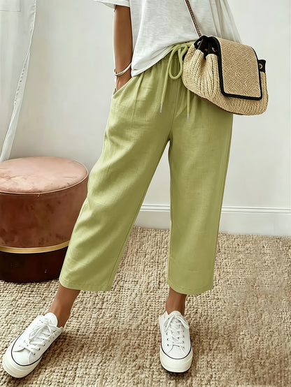 Sienna™ | Airy Drawstring Cropped Pants