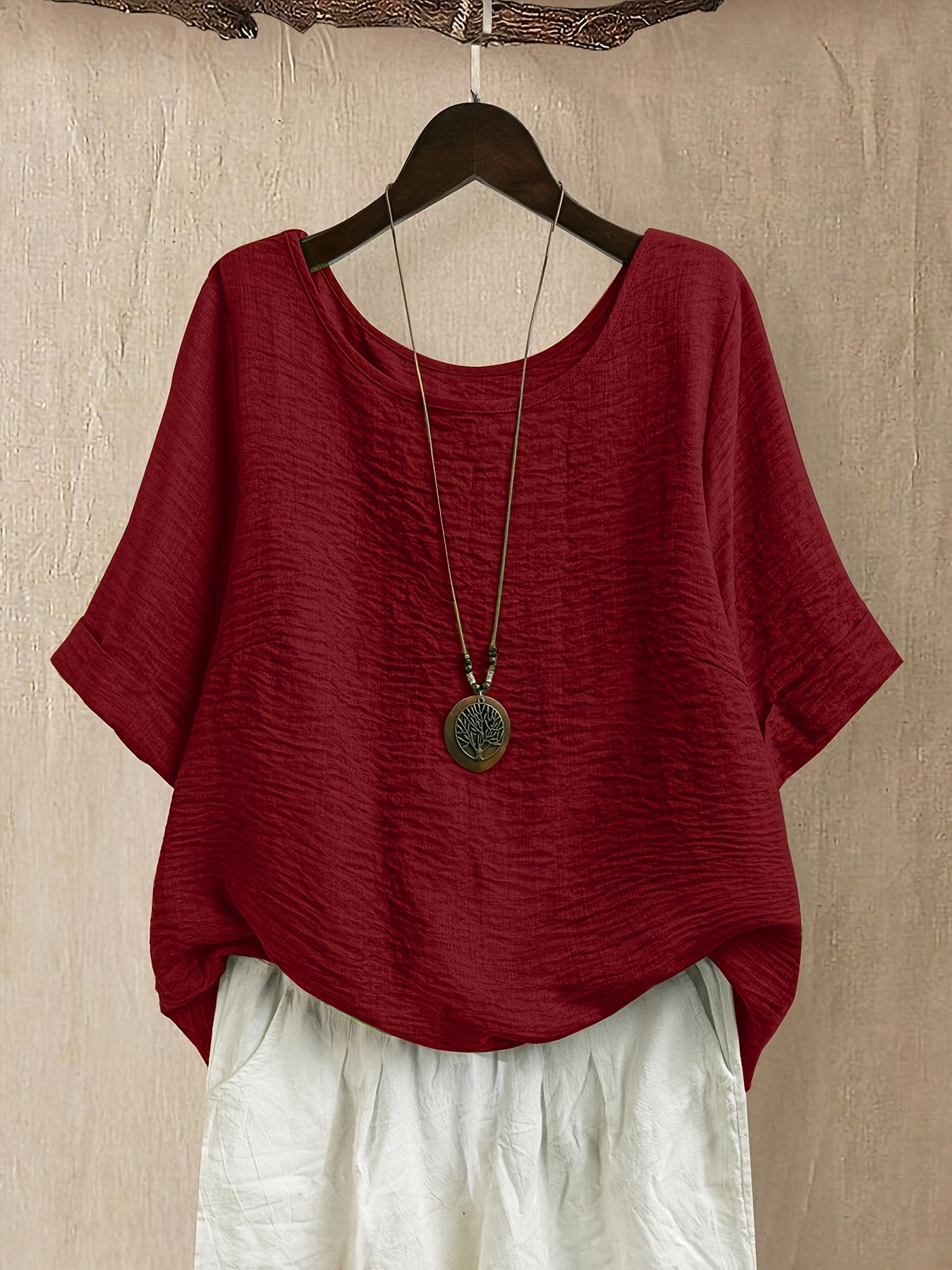 Elara™ | Effortless Oversized Comfort Blouse