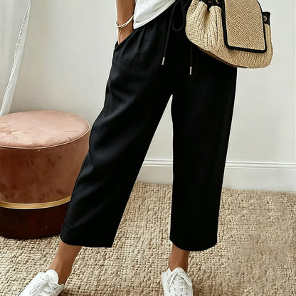 Sienna™ | Airy Drawstring Cropped Pants