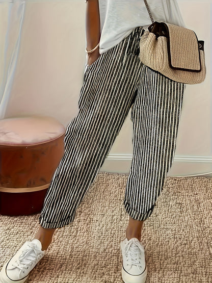 Sienna | Coastal Stripe Comfort Pants
