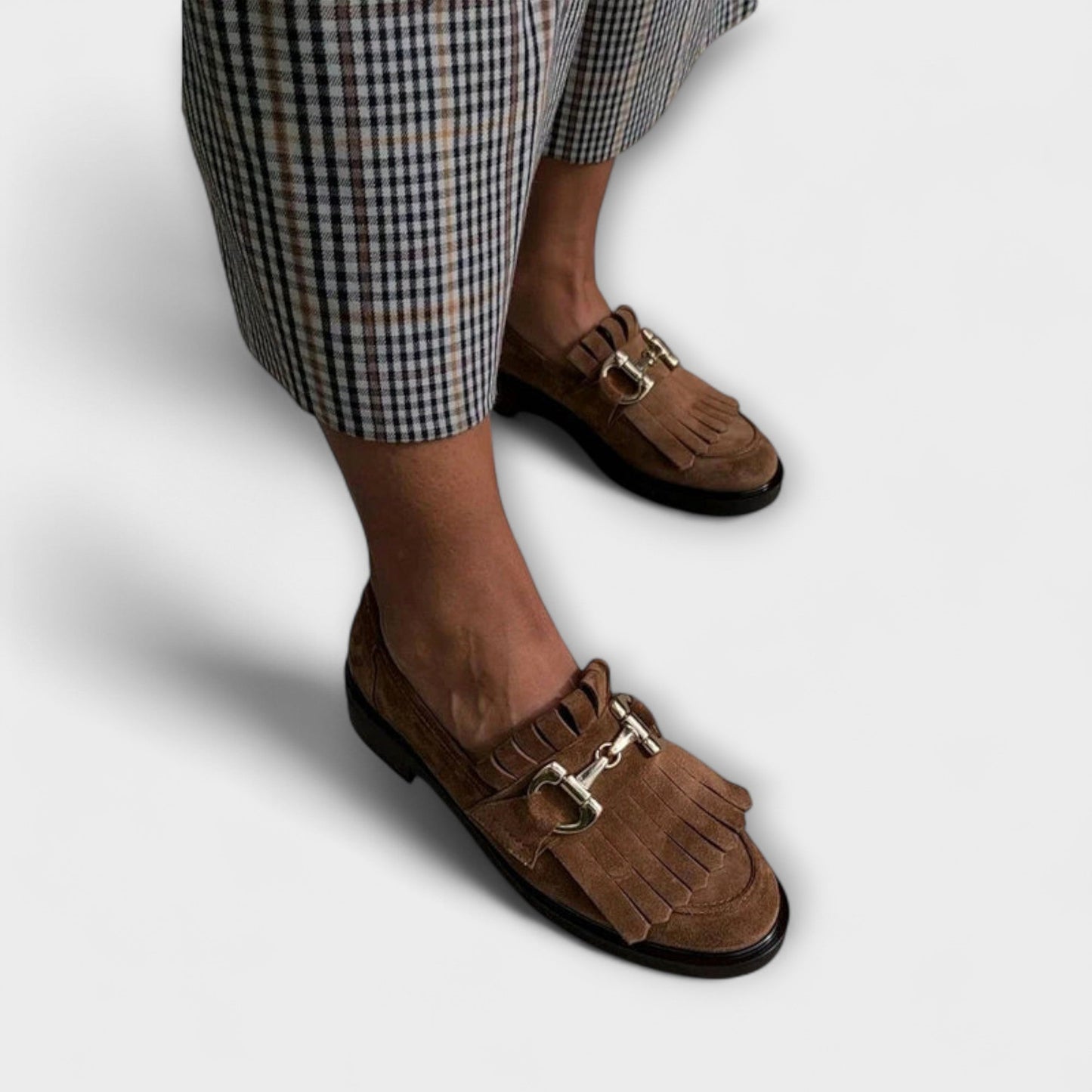 Fleur™ | Brown Round Toe Moccasins