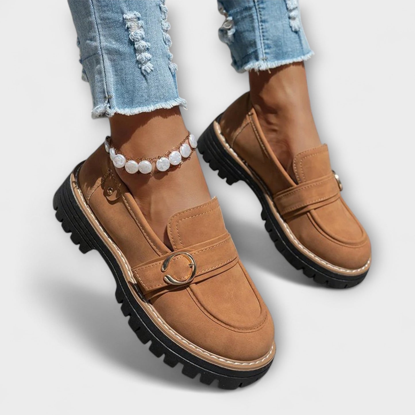 Lora™ | Casual Round Toe Moccasins