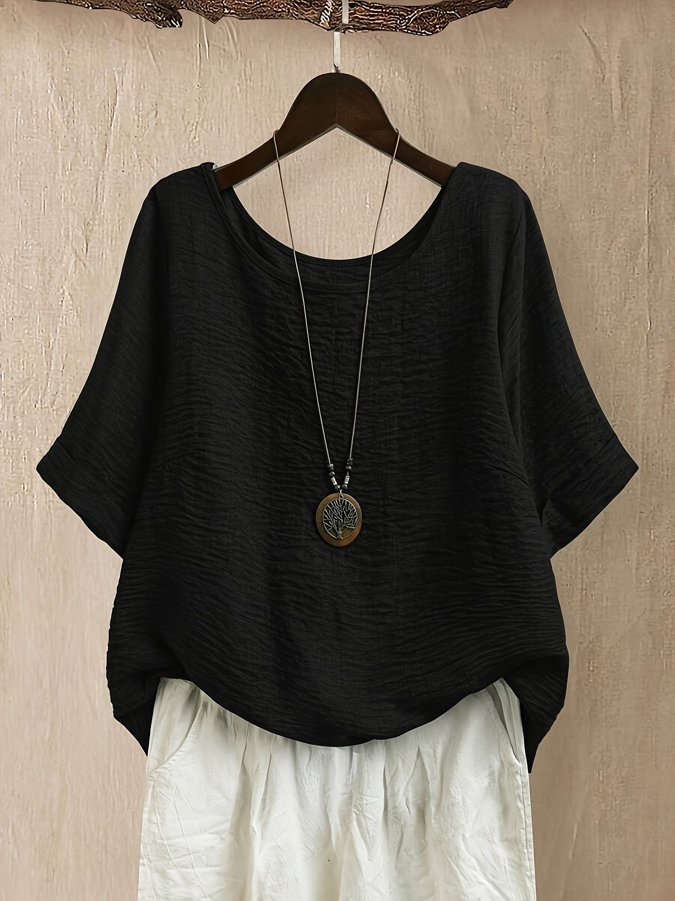 Elara™ | Effortless Oversized Comfort Blouse