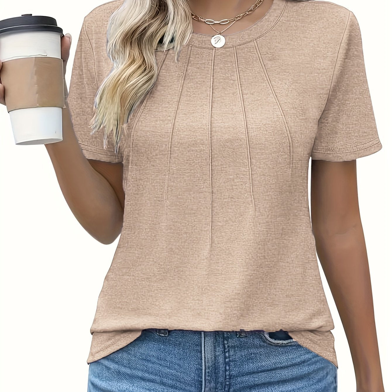 Seraphina | Effortless Pleated Comfort Tee