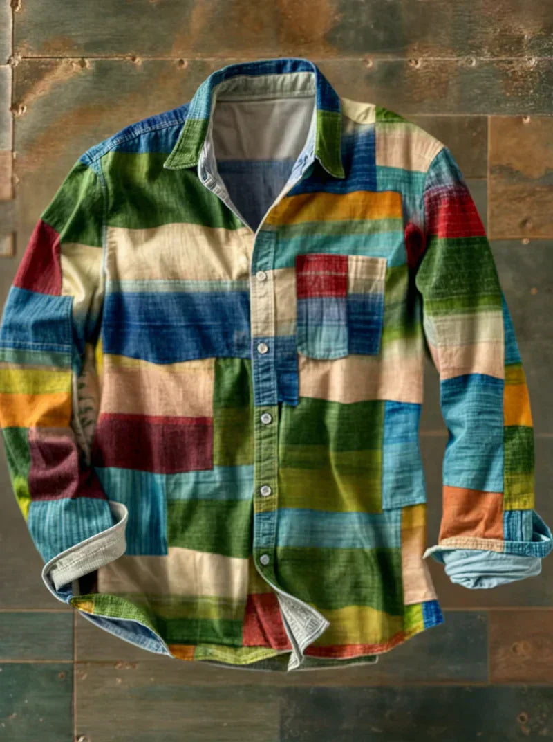Billy | Premium Patchwork Shirt – Unique Style and Comfortable Fit