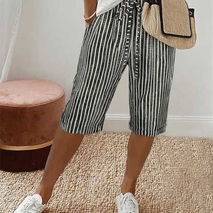 Avery™ | Coastal Stripe Capri Pants