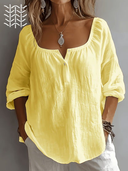 Aurielle™ | Soft Breeze Button Blouse