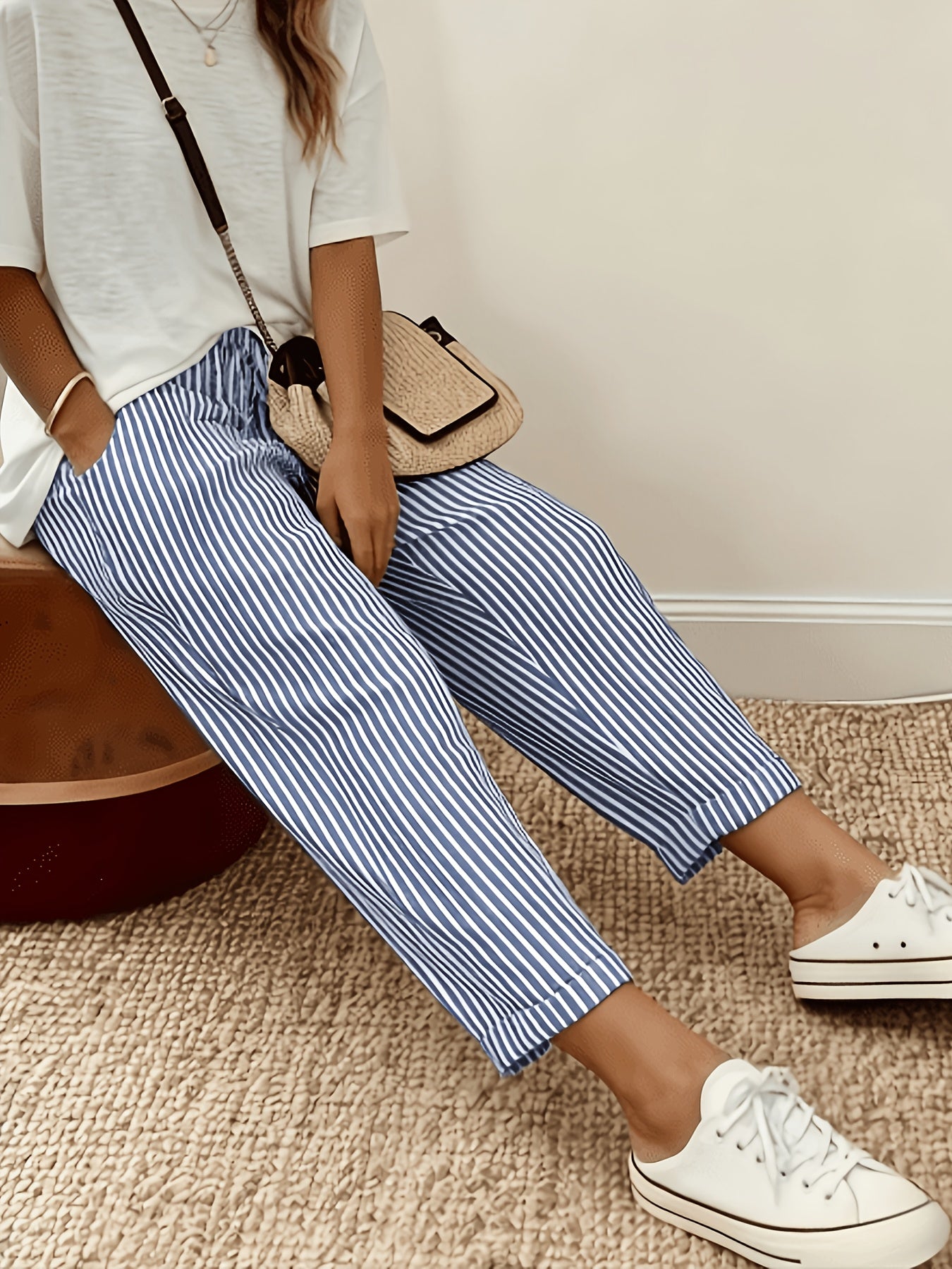 Sienna | Coastal Stripe Comfort Pants