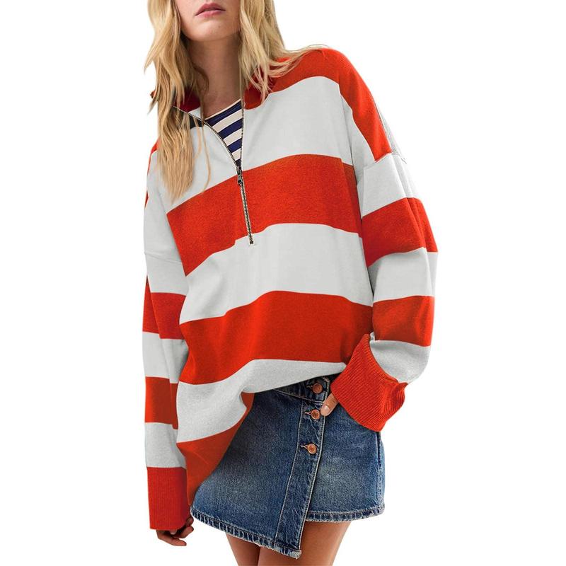 AUTUMN™ - Stylish Oversized Turtleneck Sweater with Half Zipper Detail