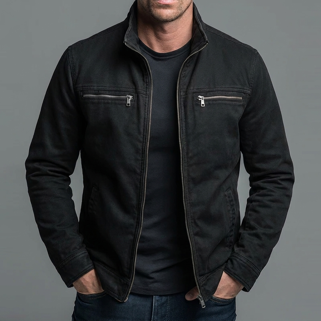 Cazel | Vintage Cotton Jacket with Zipper Closure